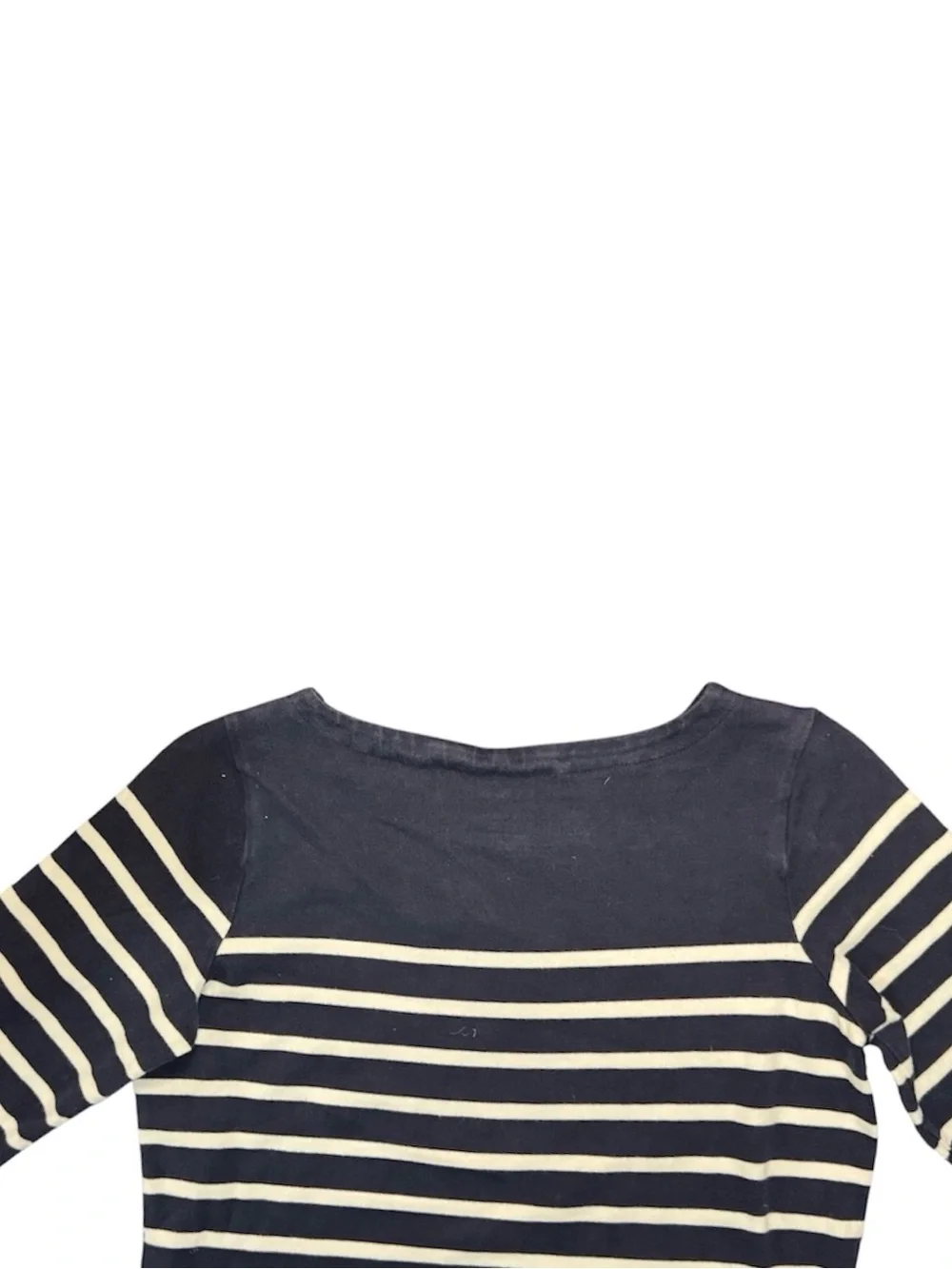 L.L. Bean | Navy and White Striped Midi Shirtdress Women’s Size Small Regular - Picture 5 of 5